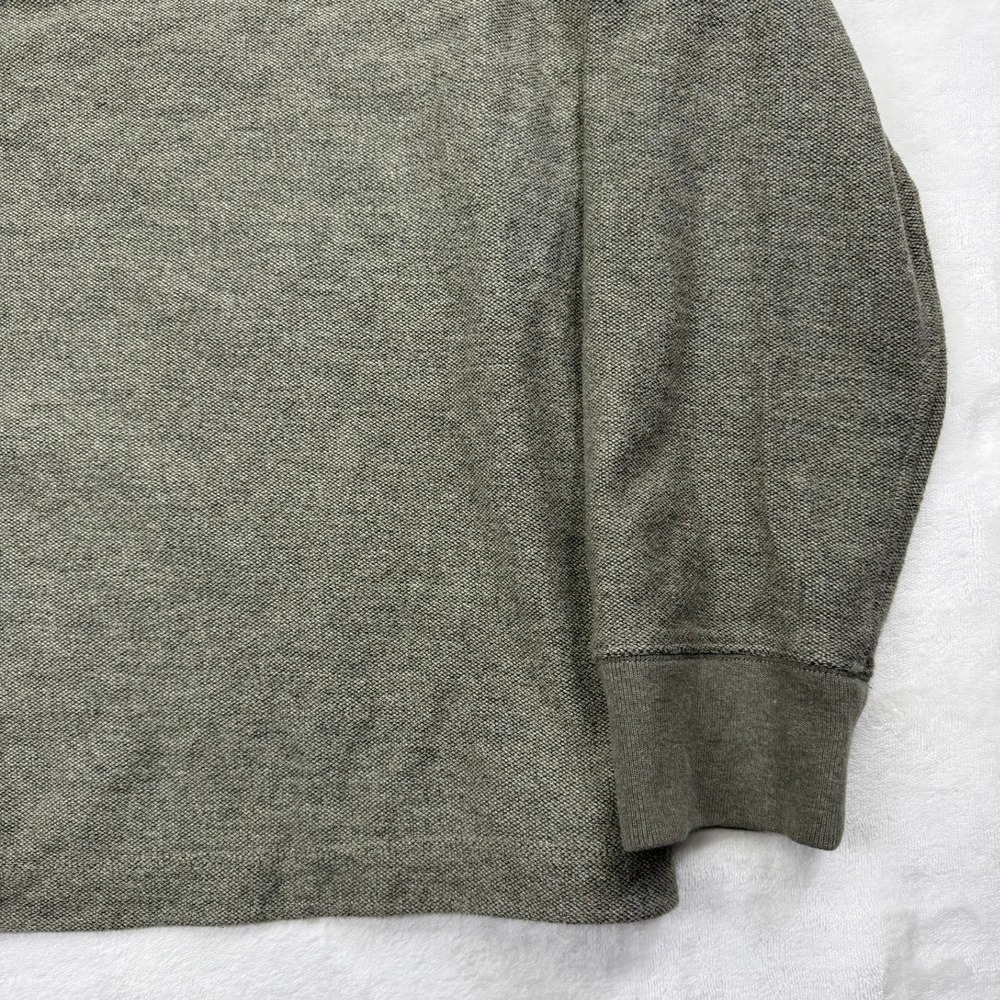 Eddie Bauer Mens XL Olive Green Henley Pullover Long Sleeve Pocket Sweater - Picture 10 of 14
